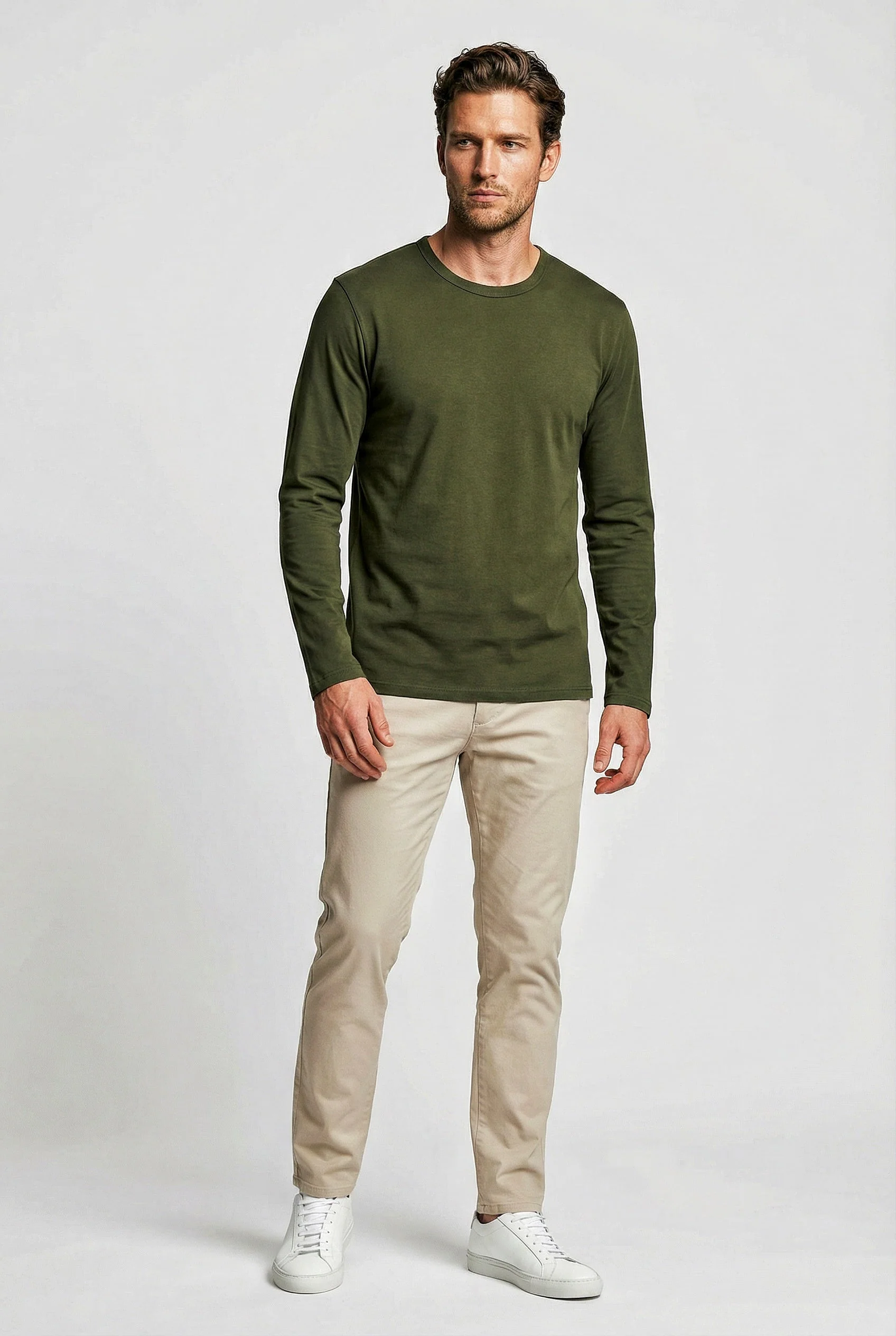 Bevis Long Sleeve Cotton T-shirt - Bottle - Image 4