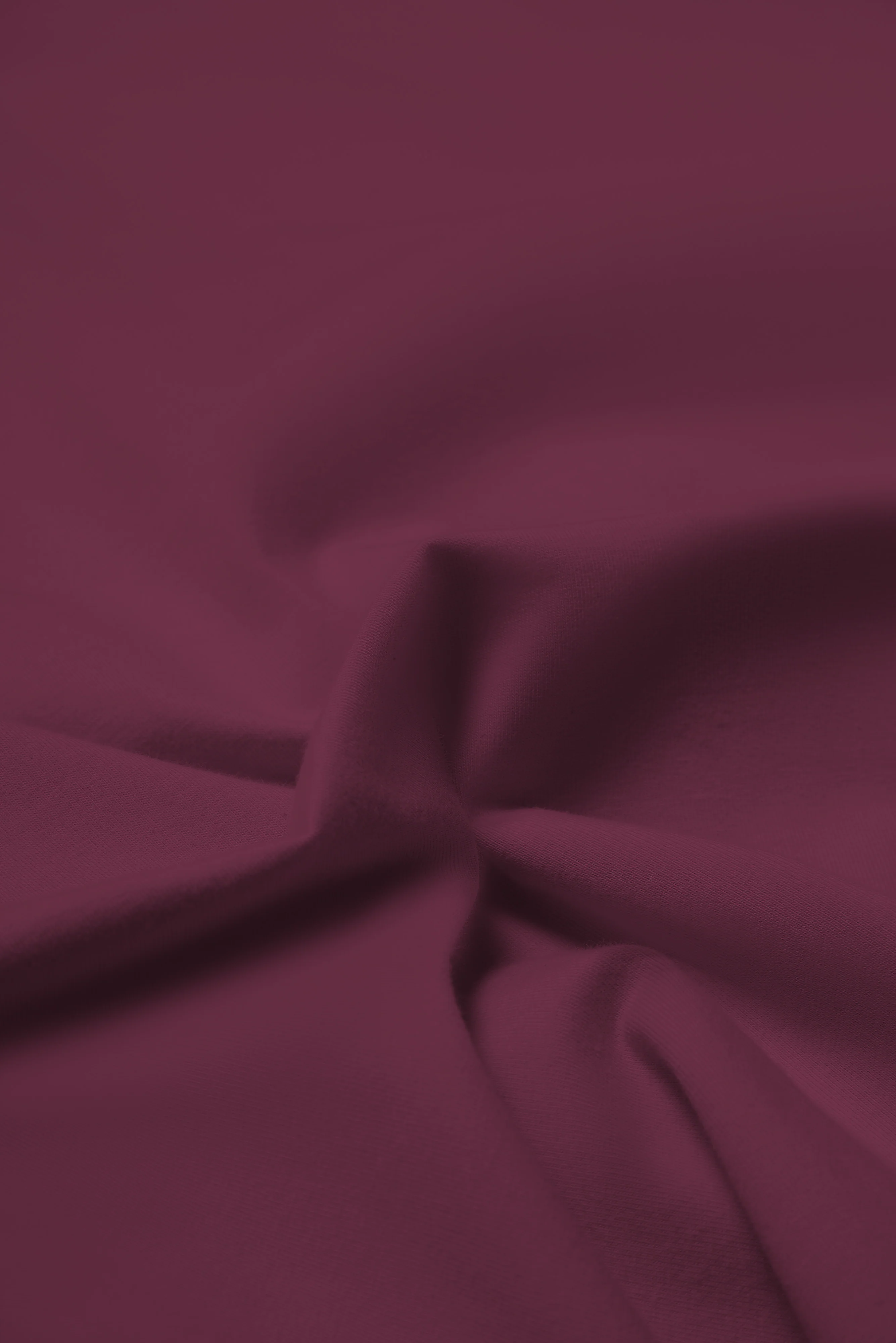 Bevis Long Sleeve Cotton T-shirt - Burgundy - Image 3