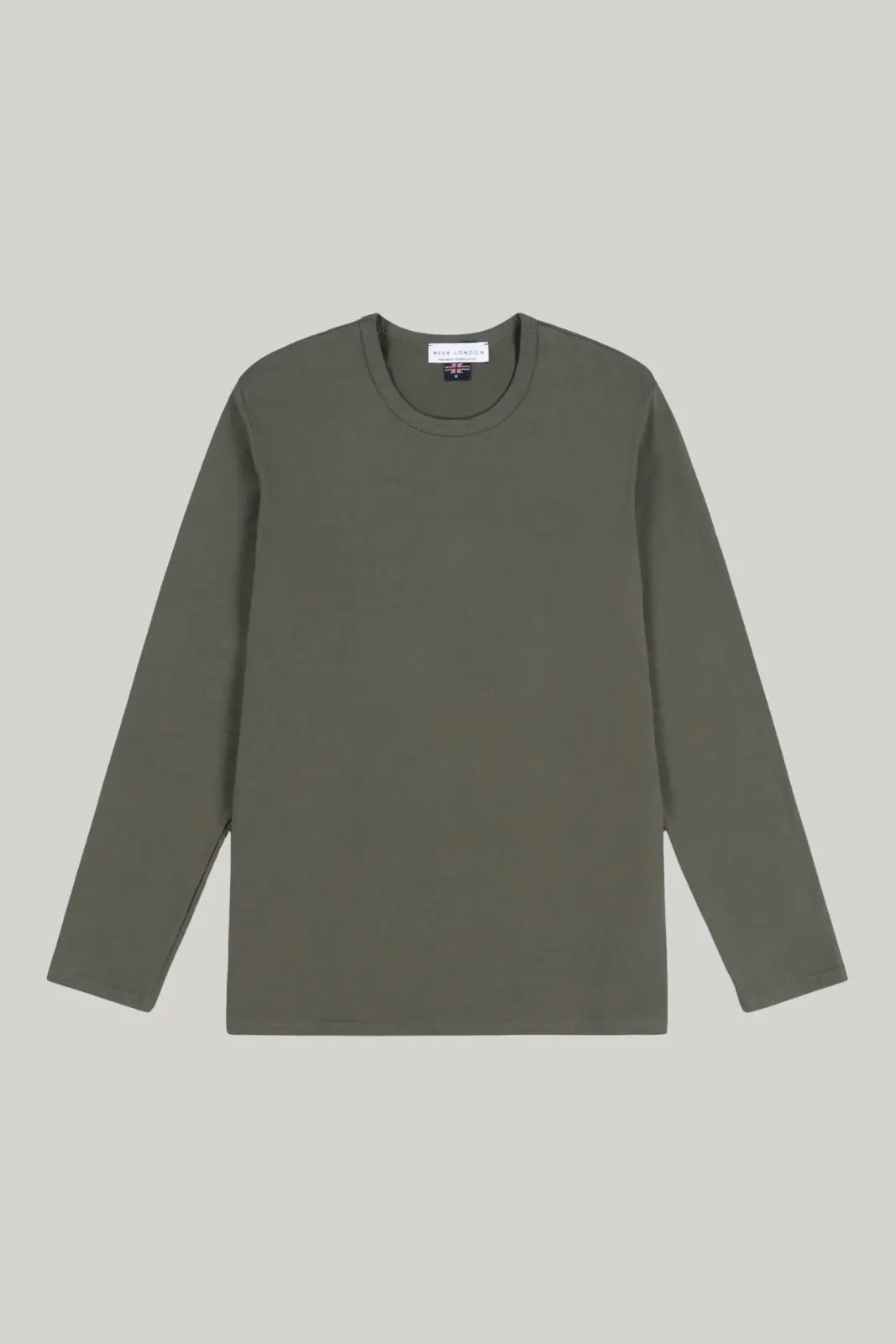 Bevis Long Sleeve Cotton T-shirt - Olive - Image 3