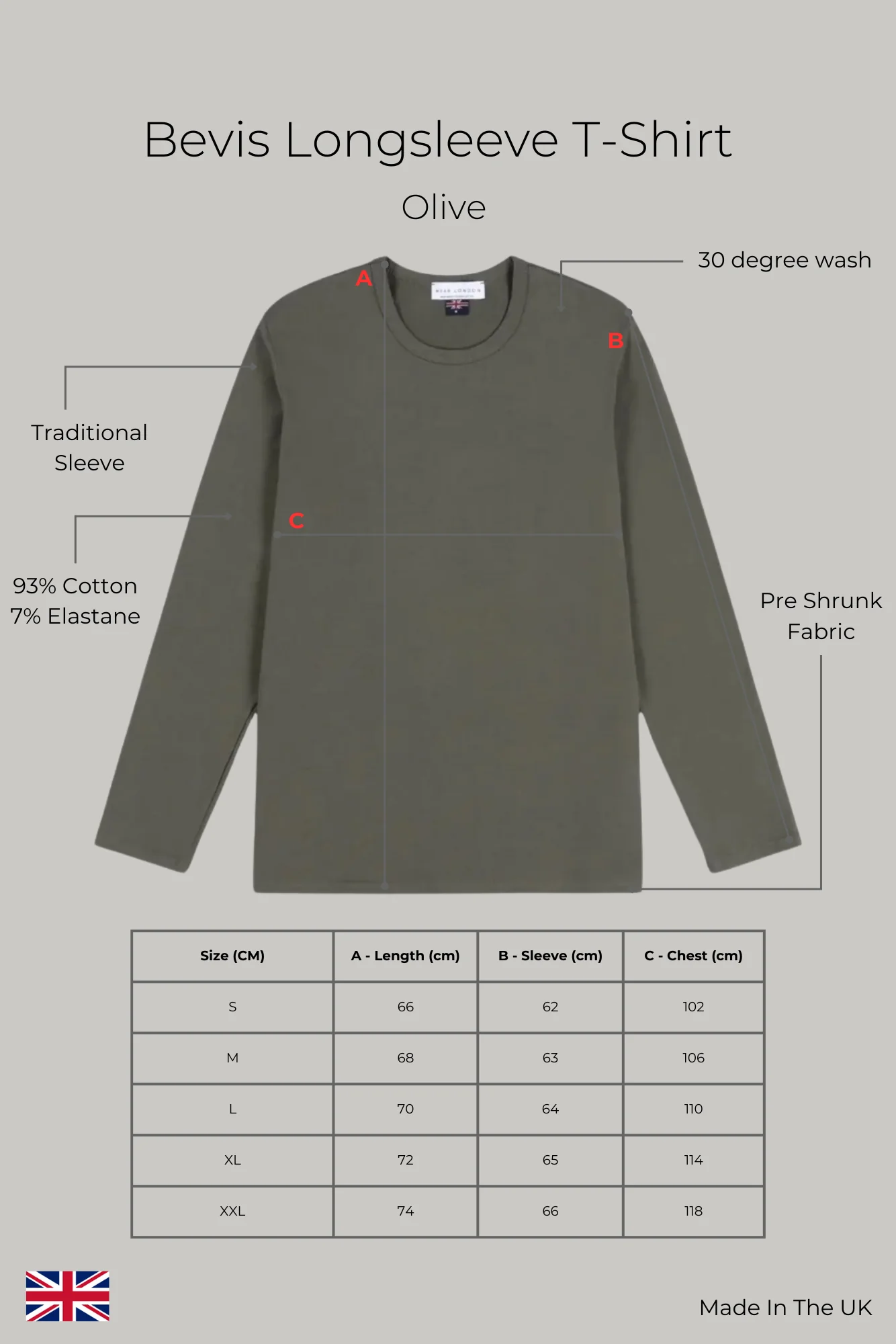Bevis Long Sleeve Cotton T-shirt - Olive - Image 6