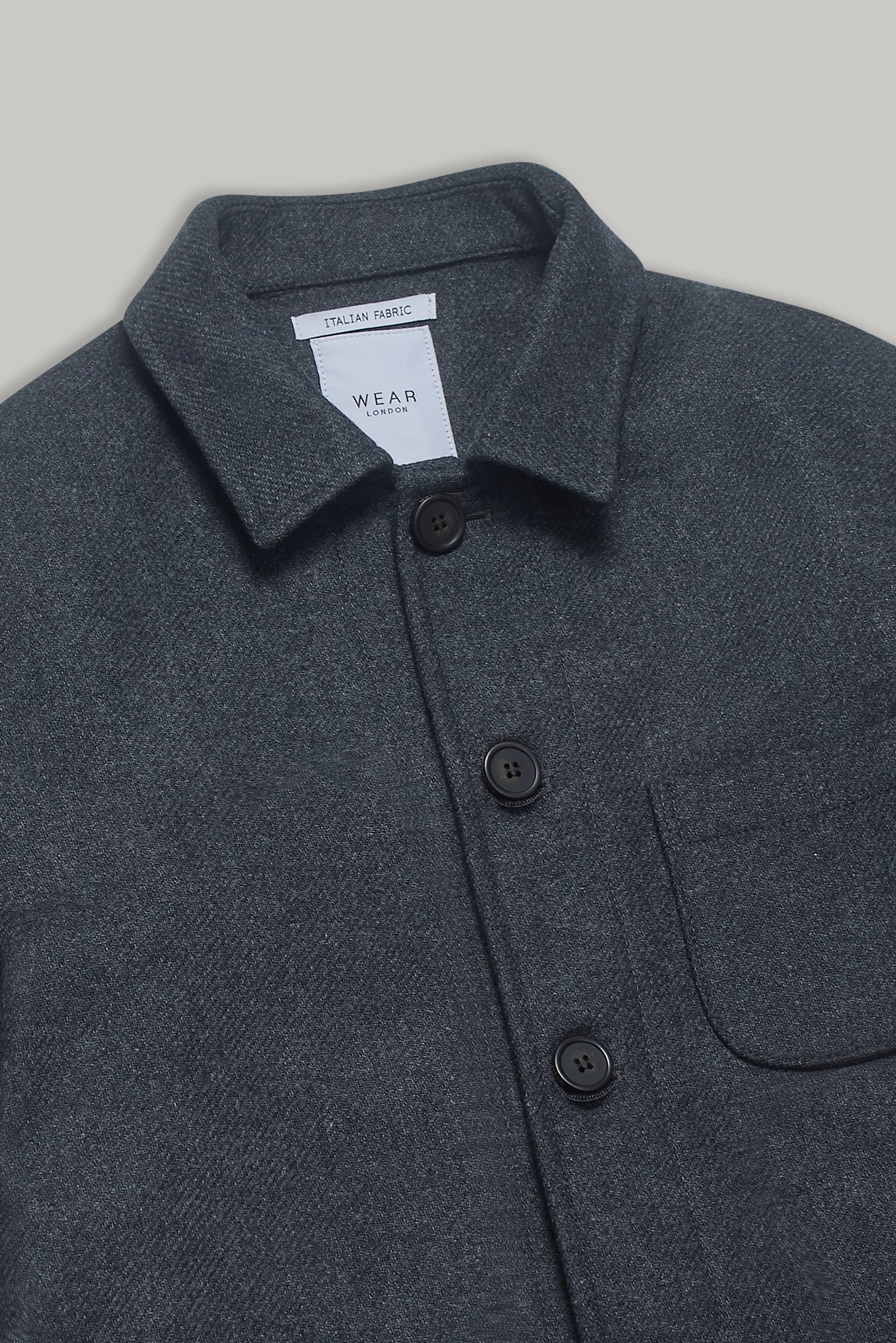 Chiltern Shacket Sleeve Lining - Birbo Twill Grey - Image 3