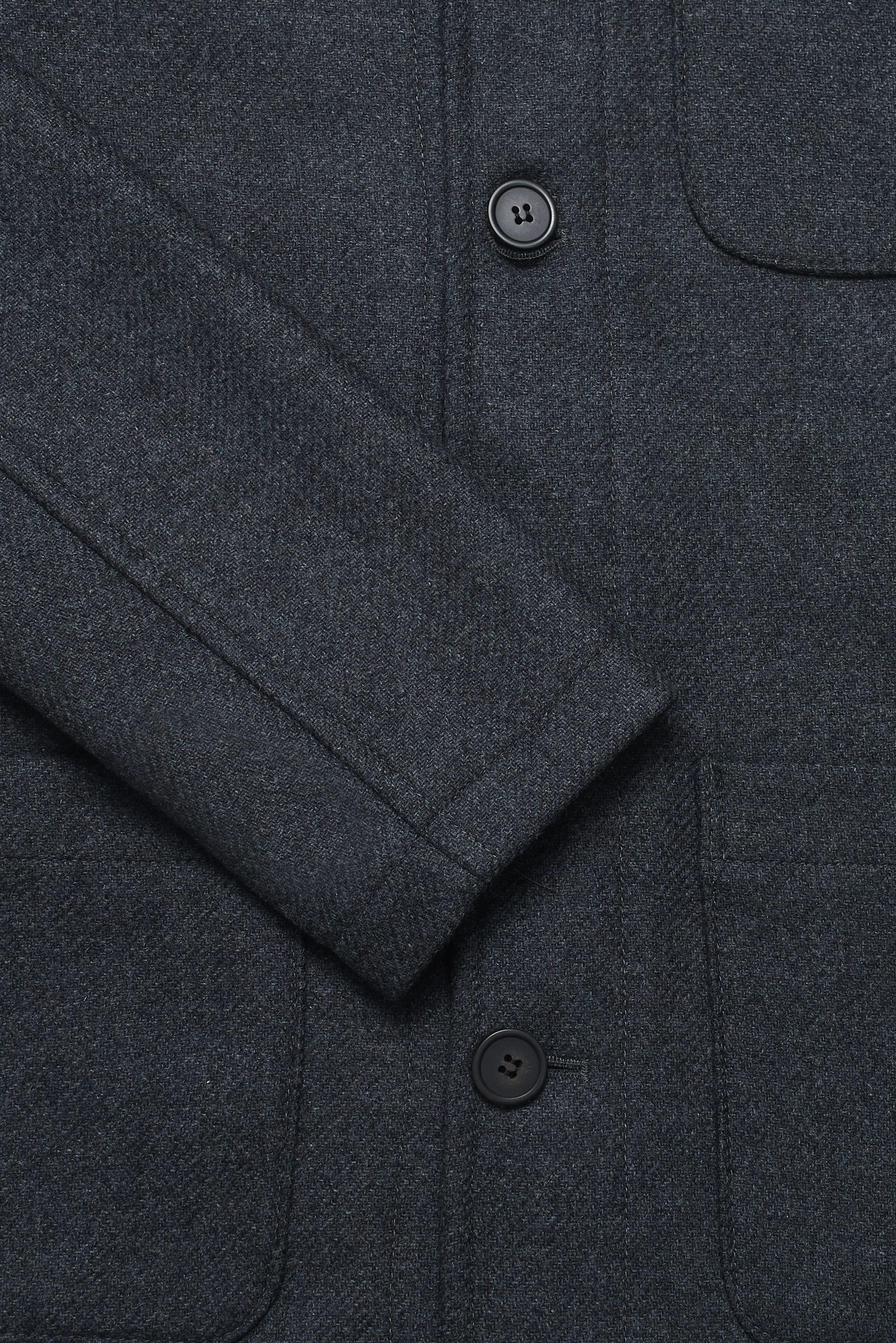 Chiltern Shacket Sleeve Lining - Birbo Twill Grey - Image 4