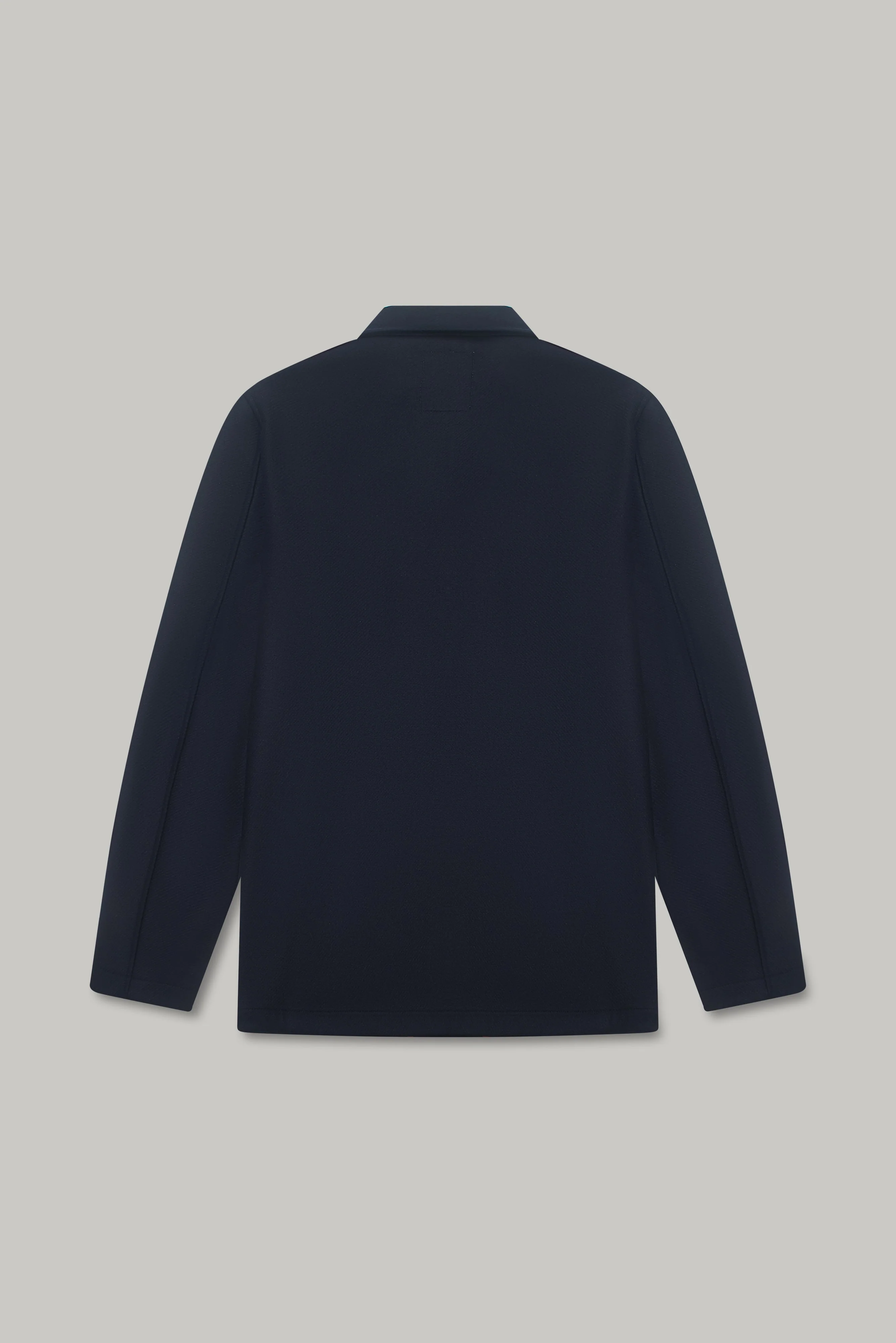 Chiltern Shacket Sleeve Lining - Birbo Twill Navy - Image 6