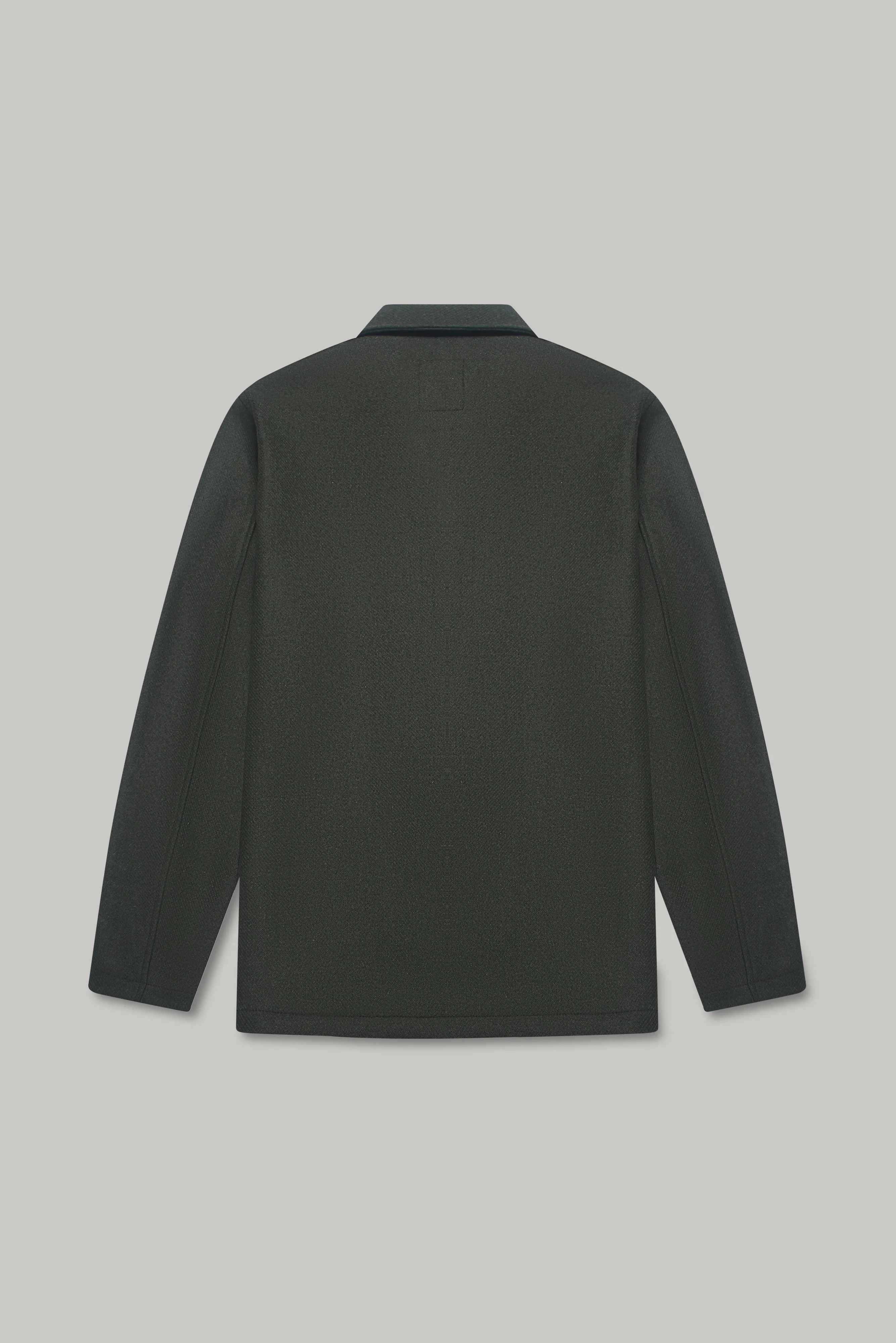 Chiltern Shacket Sleeve Lining - Birbo Twill Olive - Image 4