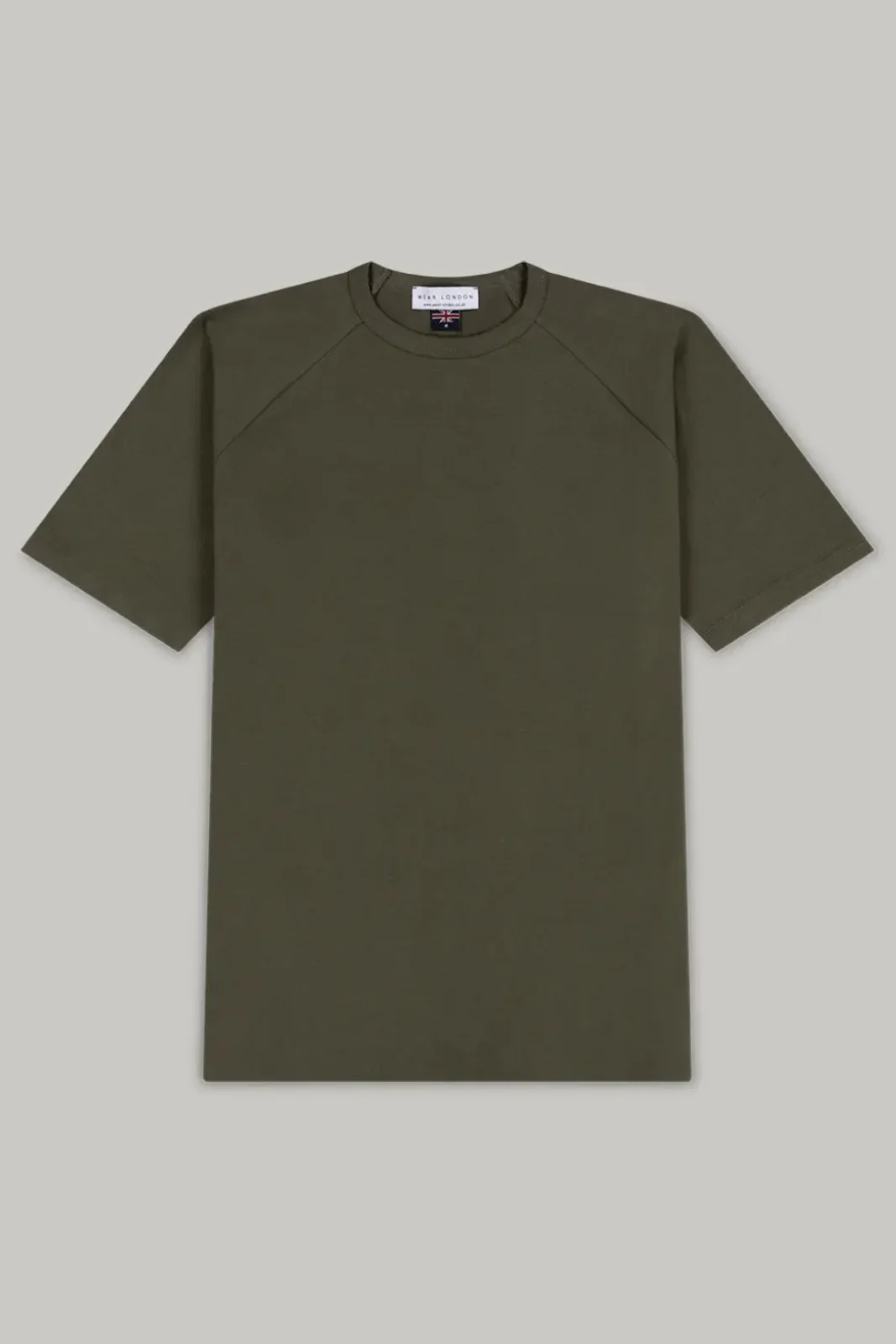 Hoxton Raglan Sleeve Fitted T-shirt - Olive - Image 4