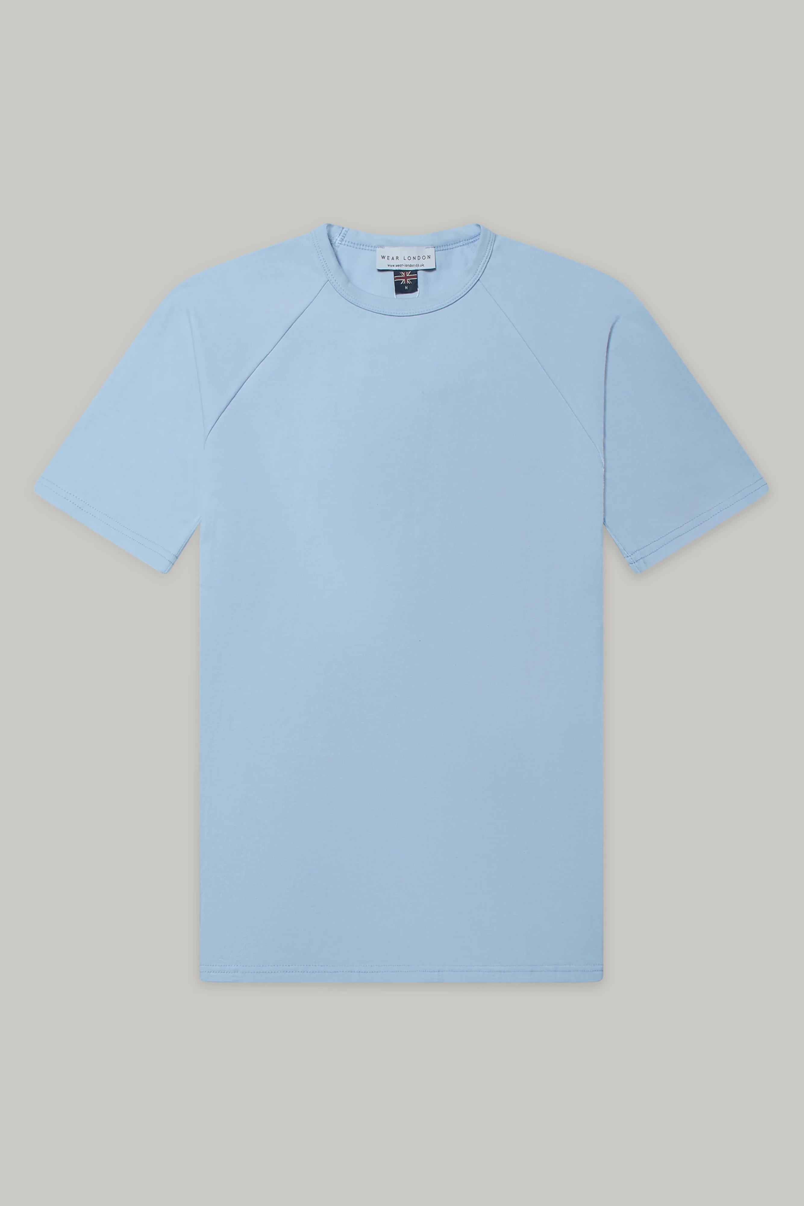 Hoxton Raglan Sleeve Fitted T-shirt - Sky Blue - Image 3