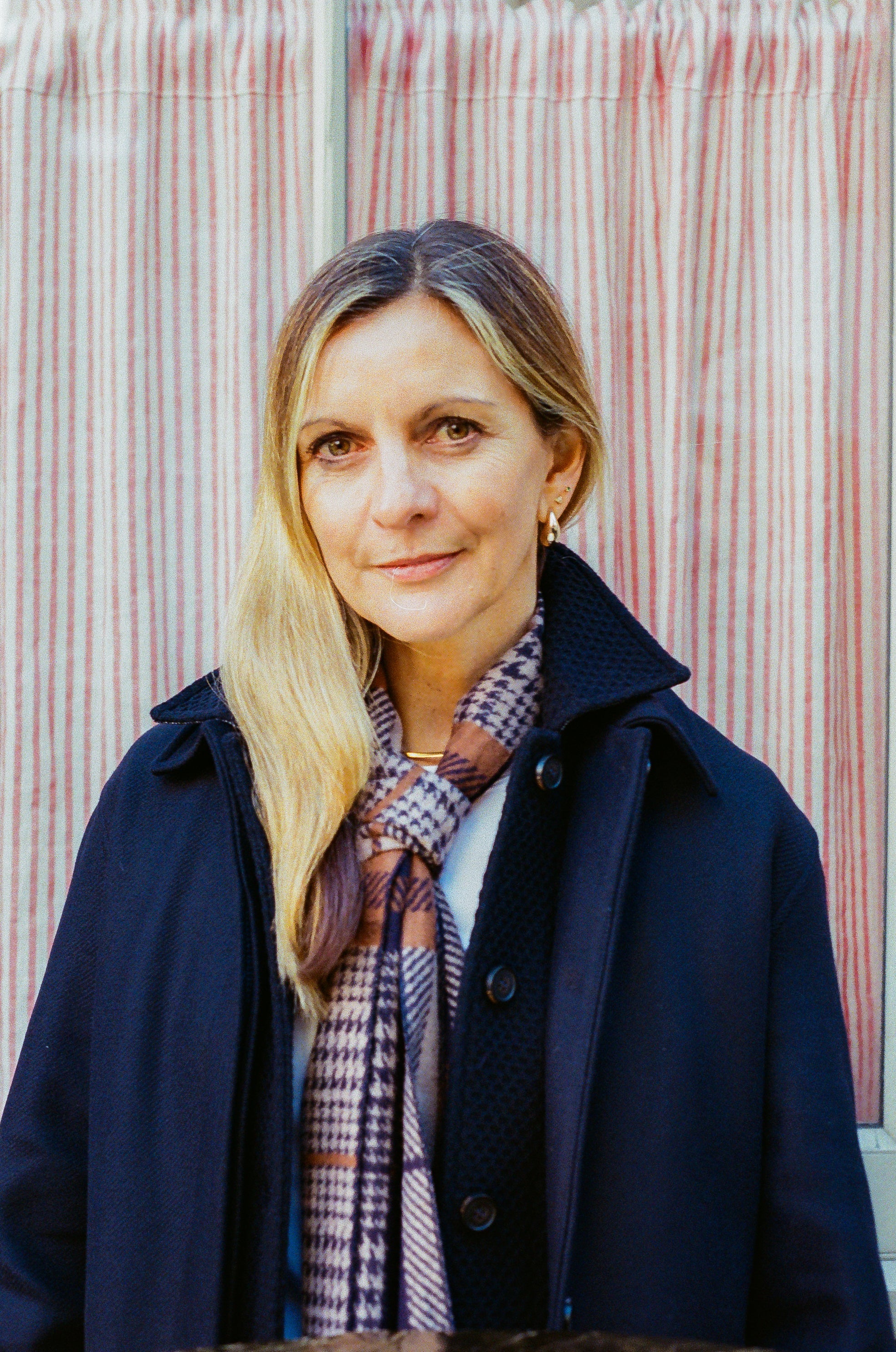 Mabel wool coat - Birbo Twill Navy - Image 3