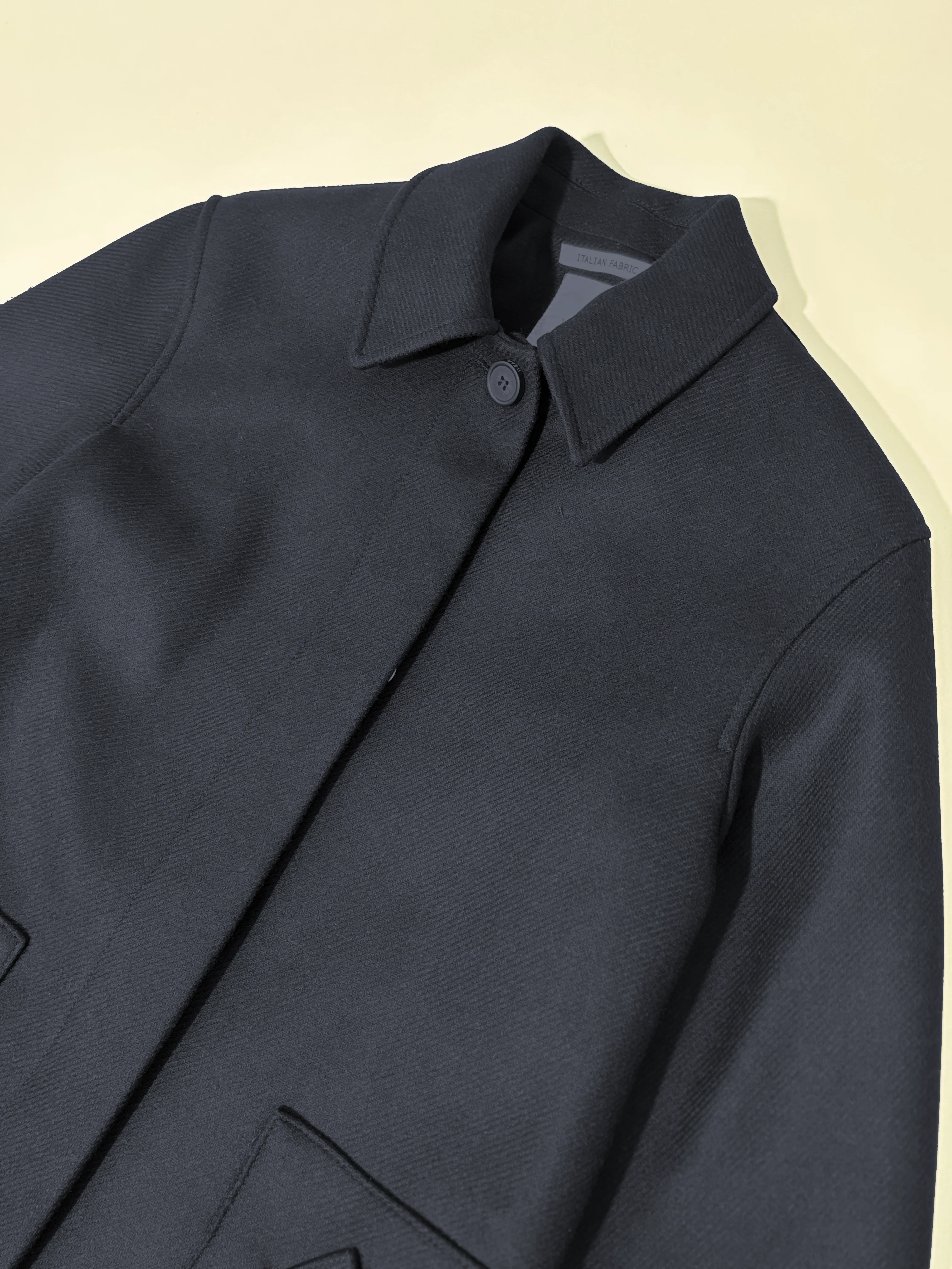 Mabel wool coat - Birbo Twill Navy - Image 5