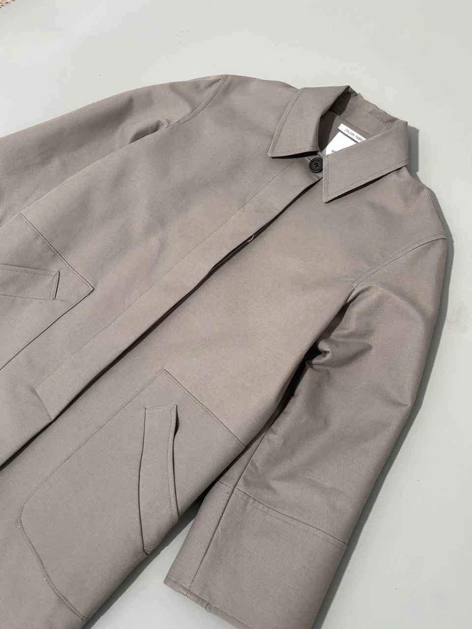 Mabel raincoat - Showerproof Cotton Champagne - Image 6