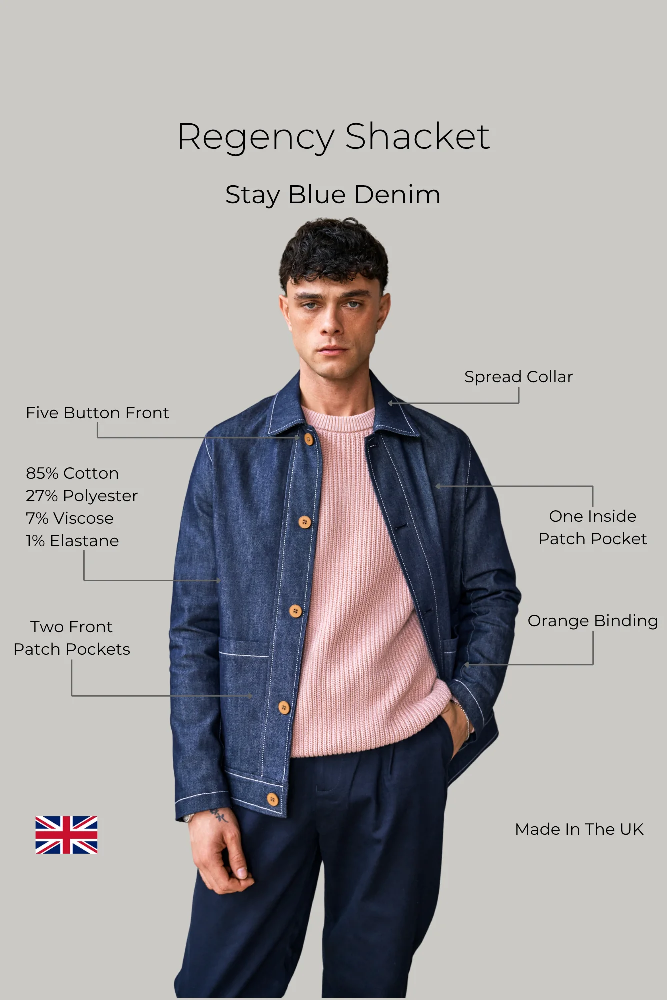 Regency Shacket - Stay Blue Denim - Image 6