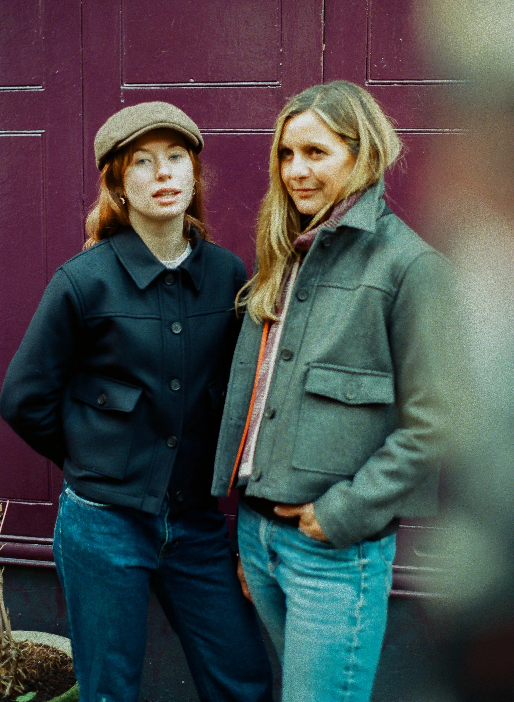 Ruby wool coat - Birbo Twill Navy - Image 3