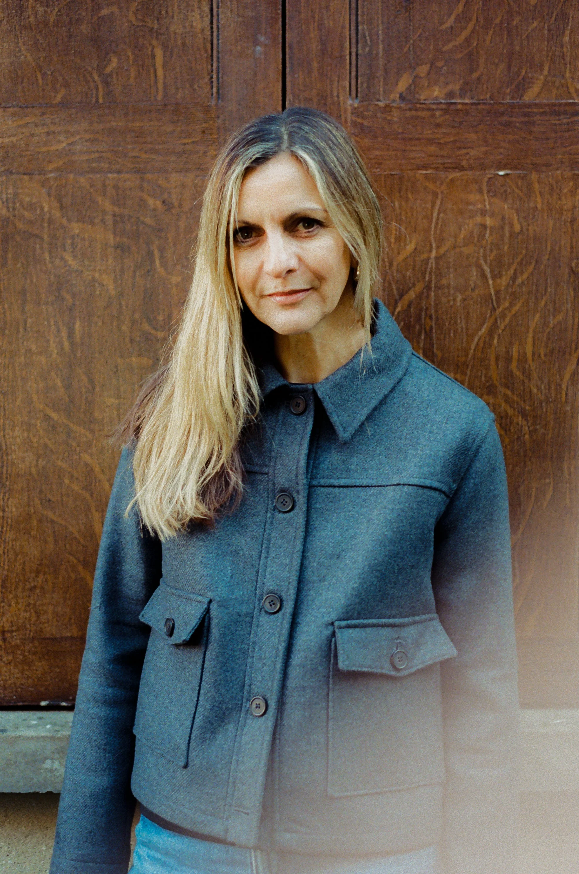 Ruby wool coat - Birbo Twill Grey - Image 3