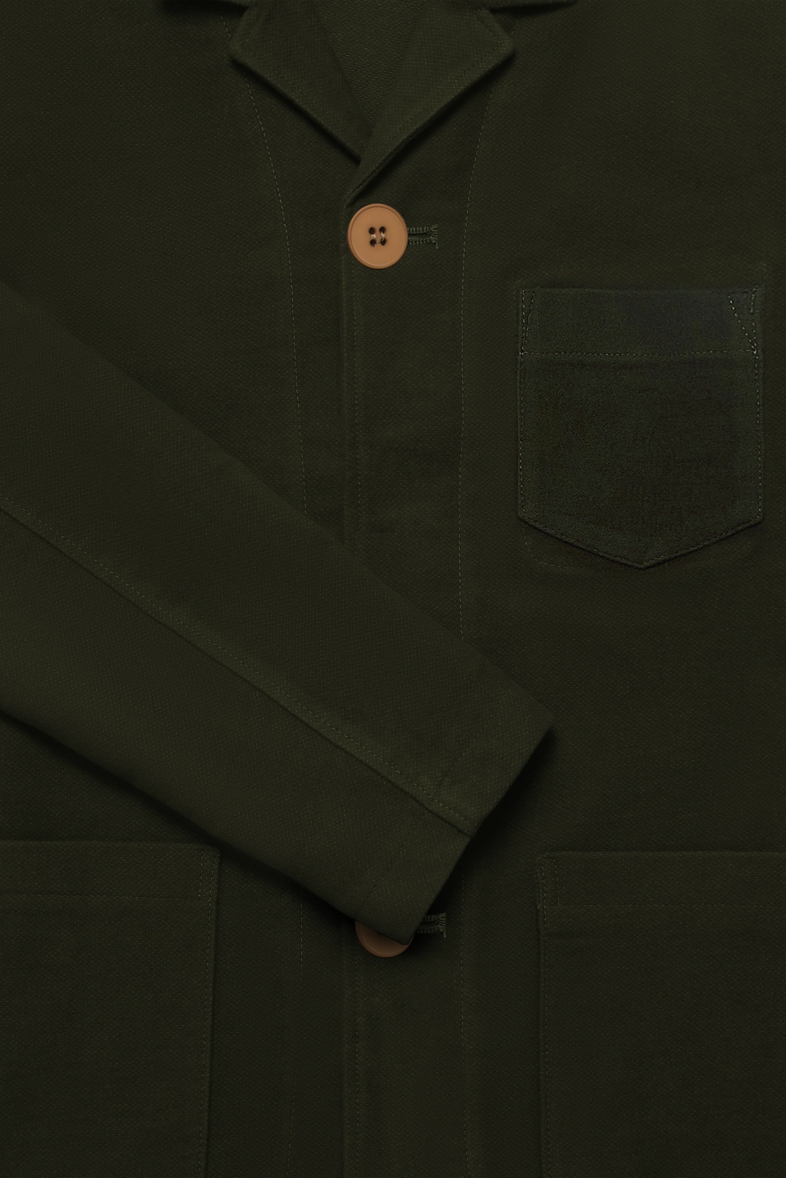 The Pearlman Casual Blazer - Olive Moleskin - Image 3