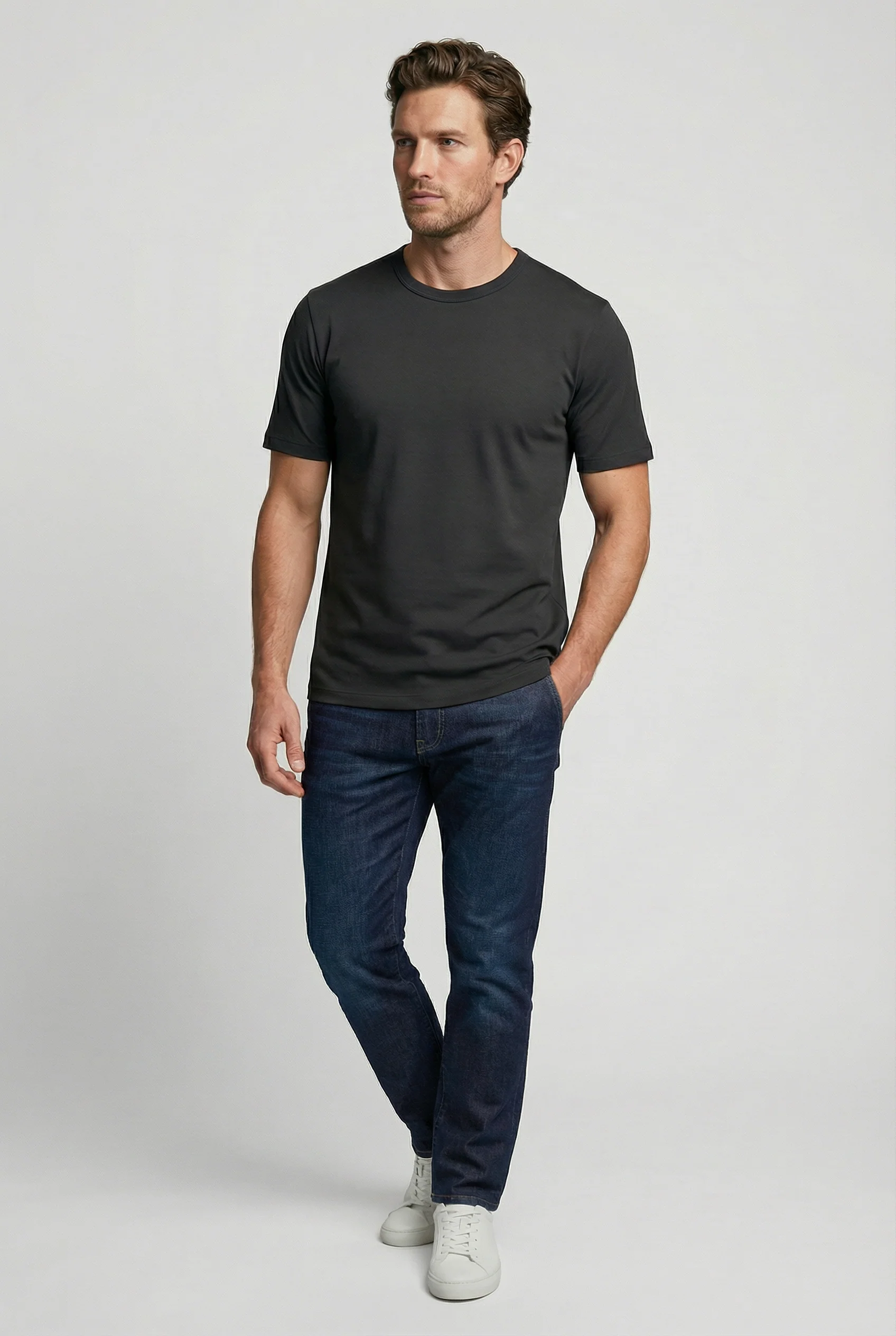 Trueman Regular Fit T-Shirt - Grey - Image 4
