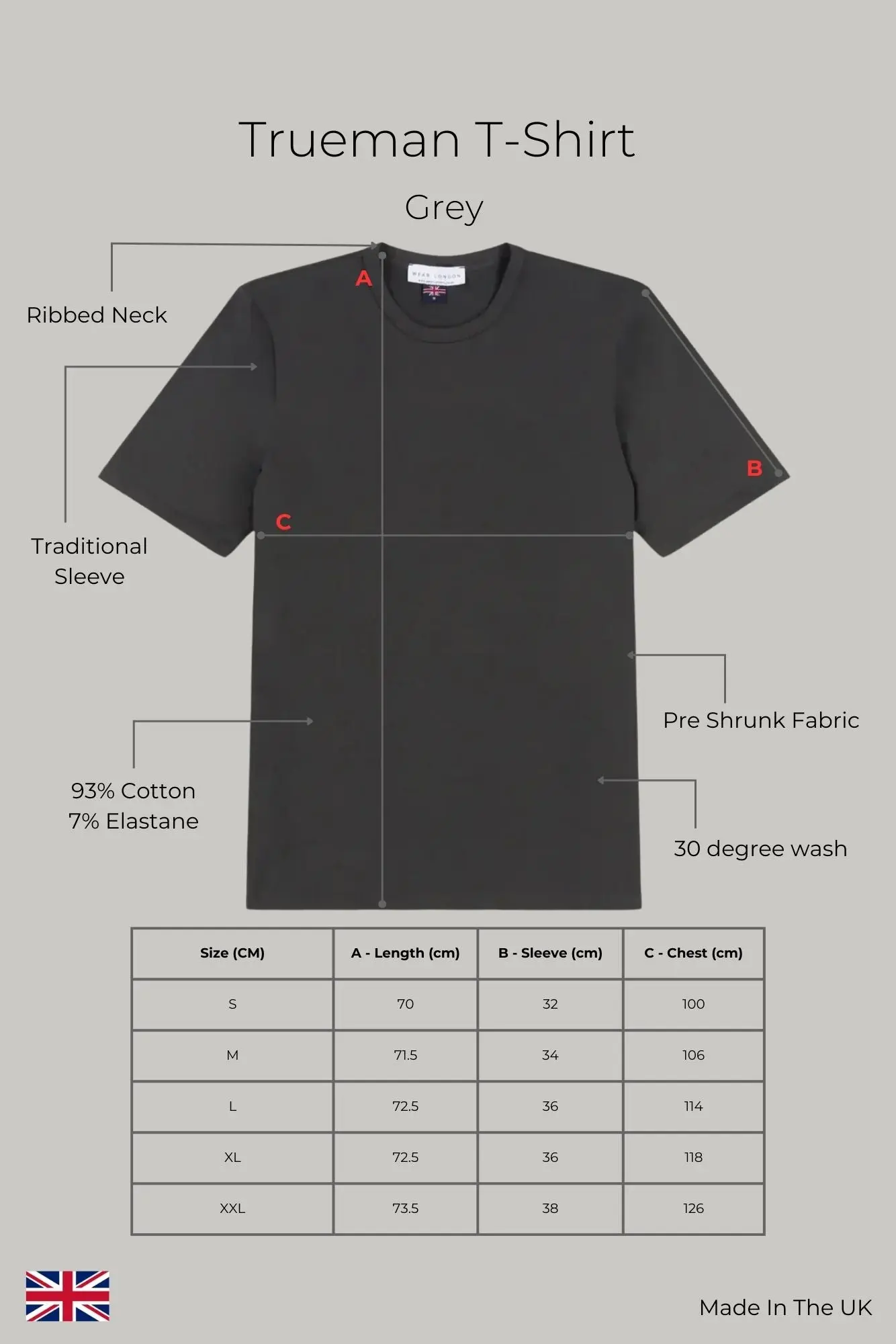 Trueman Regular Fit T-Shirt - Grey - Image 6