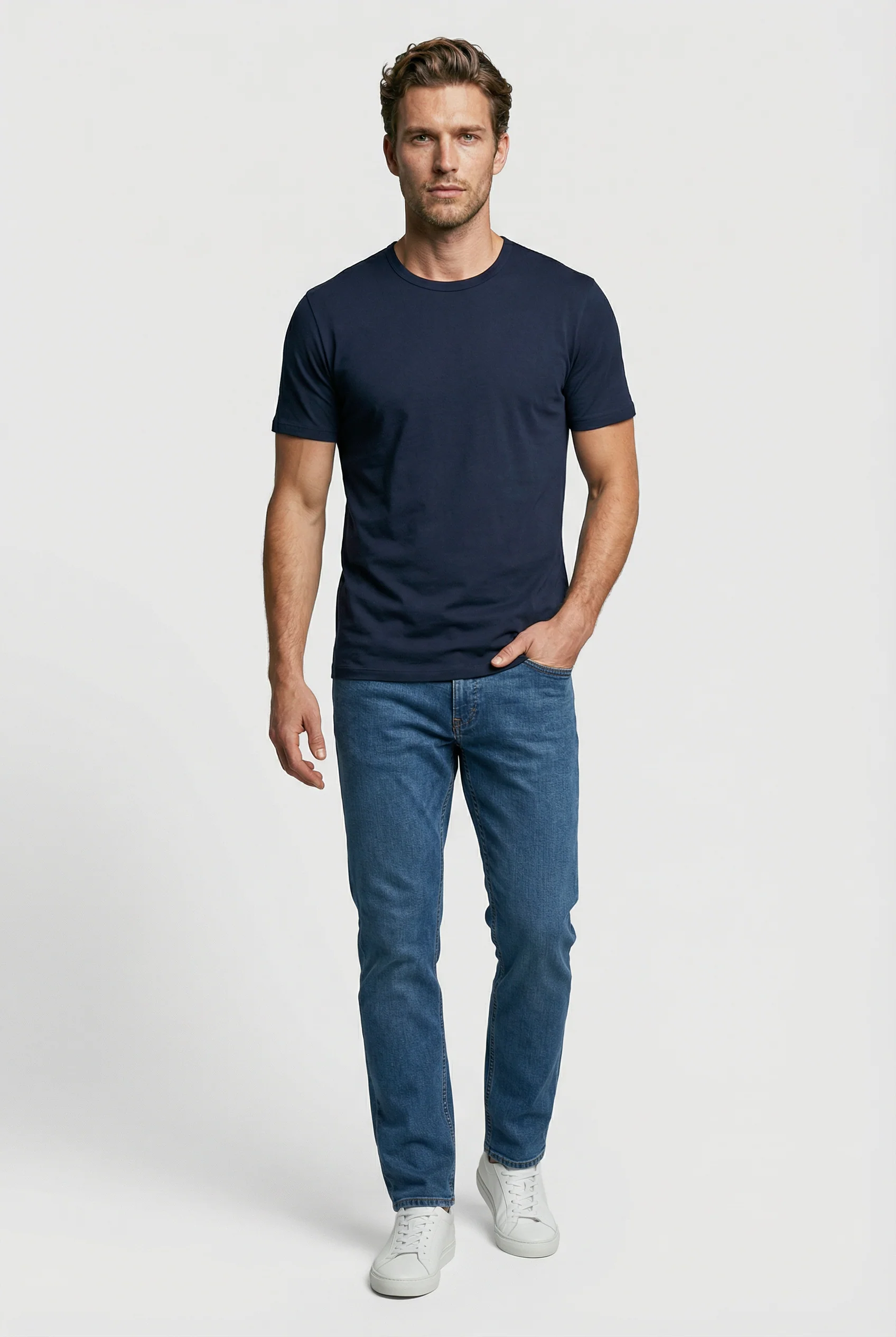 Trueman Regular Fit T-Shirt - Navy - Image 3