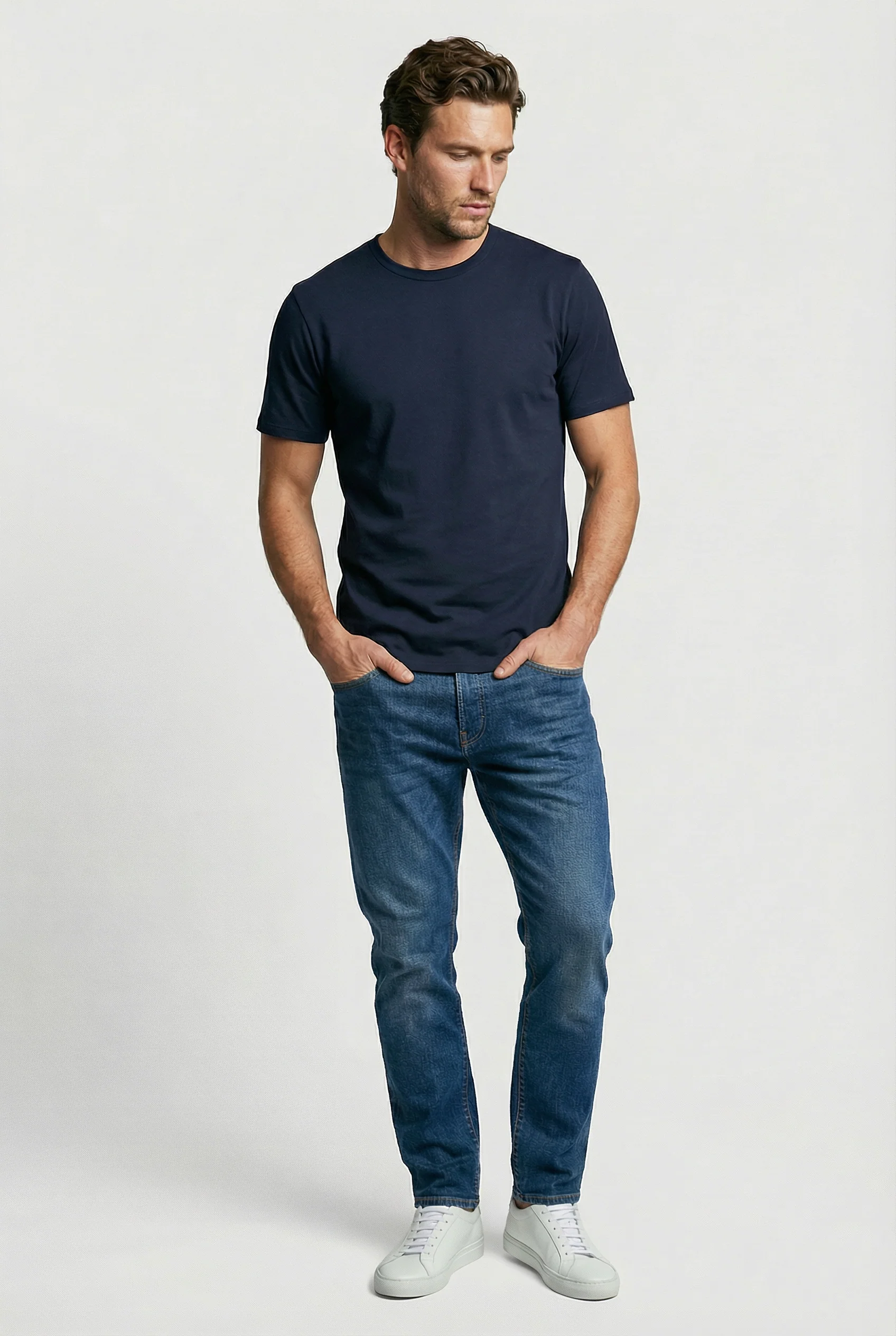 Trueman Regular Fit T-Shirt - Navy - Image 4