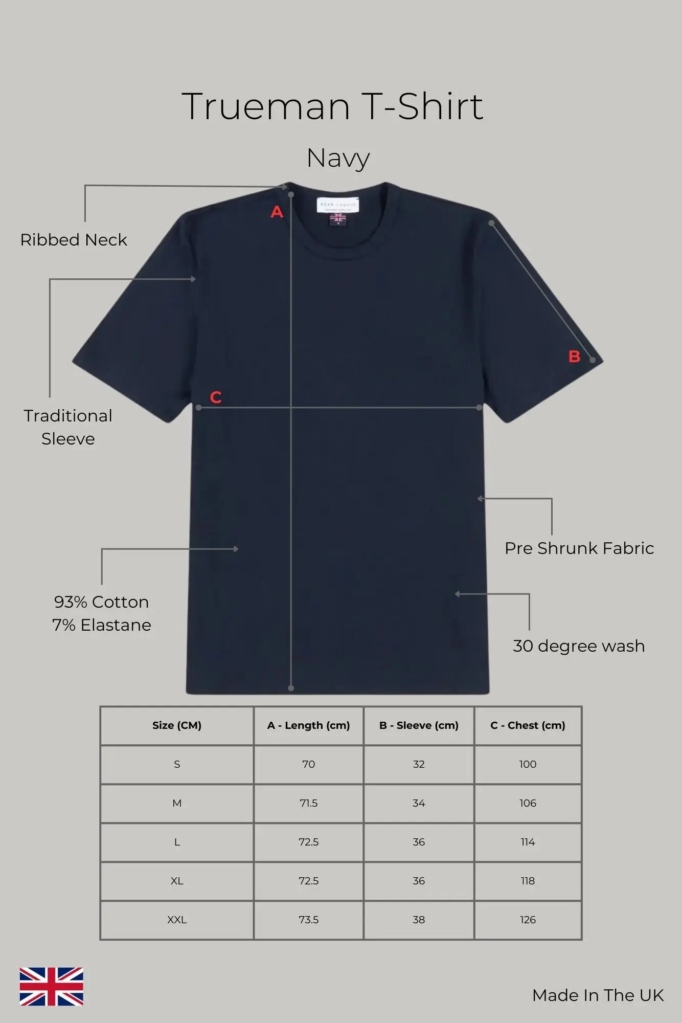Trueman Regular Fit T-Shirt - Navy - Image 6