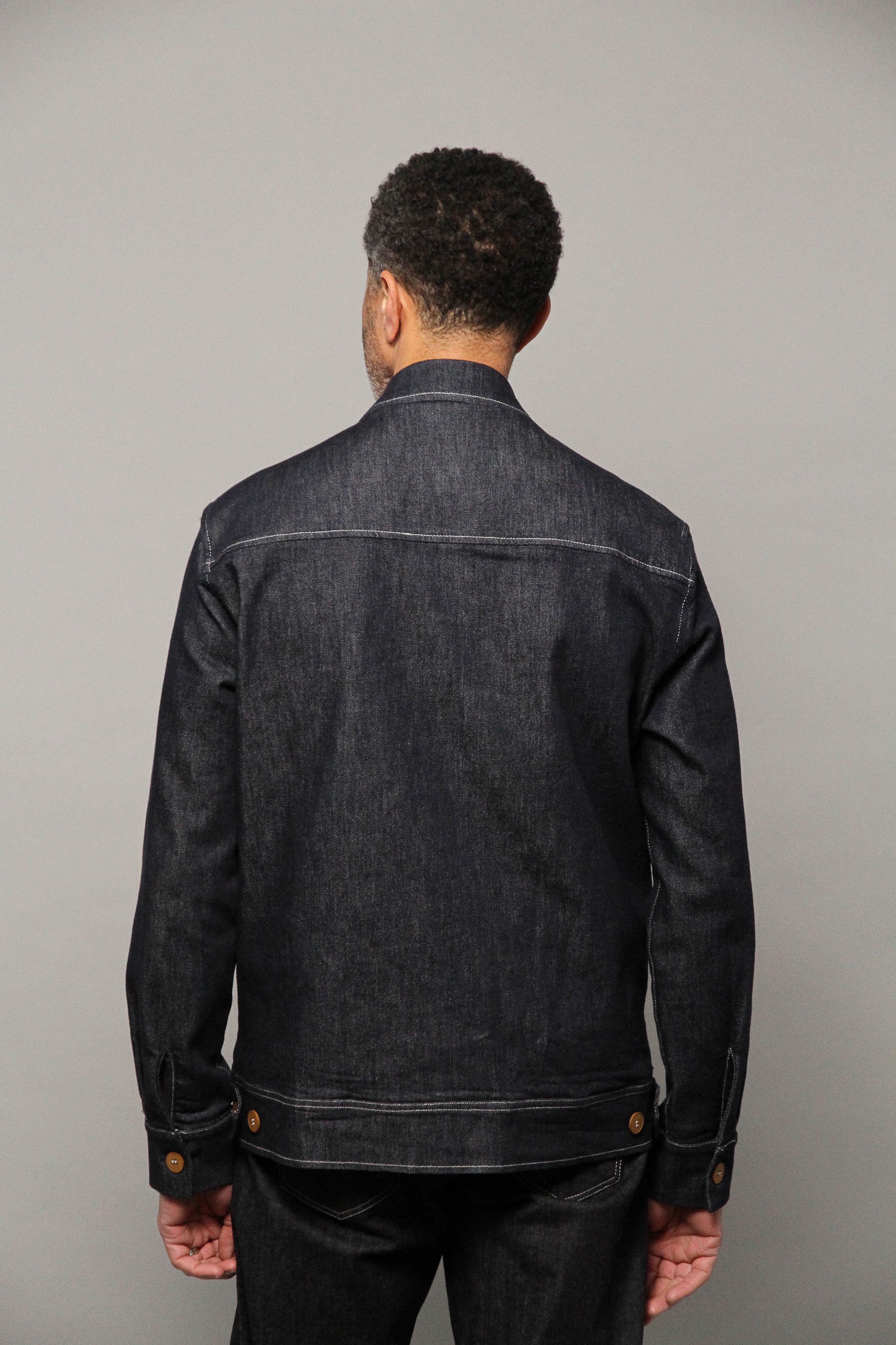 Turner Long Sleeve Shacket - Denim Stay Blue - Image 10