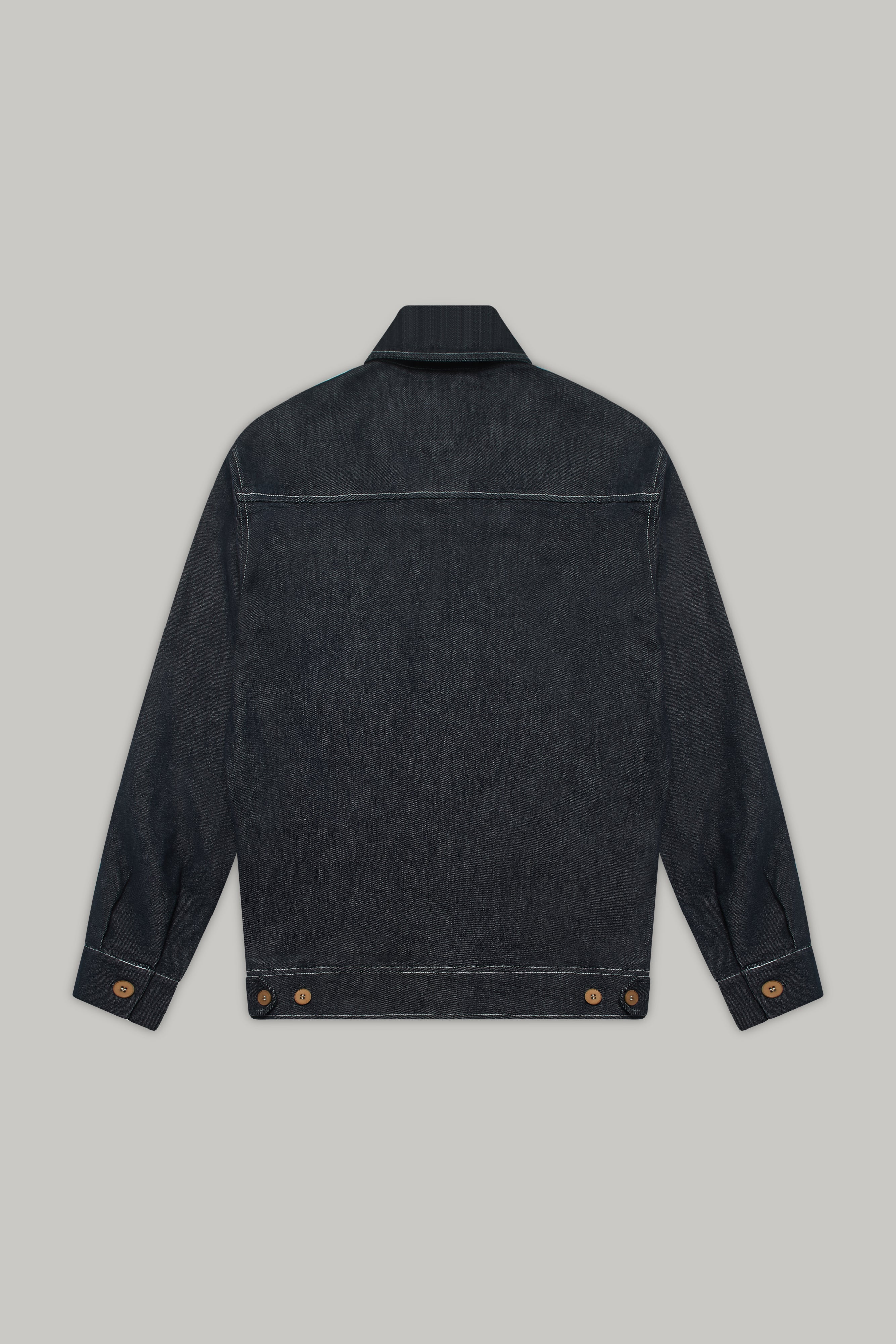 Turner Long Sleeve Shacket - Denim Stay Blue - Image 11