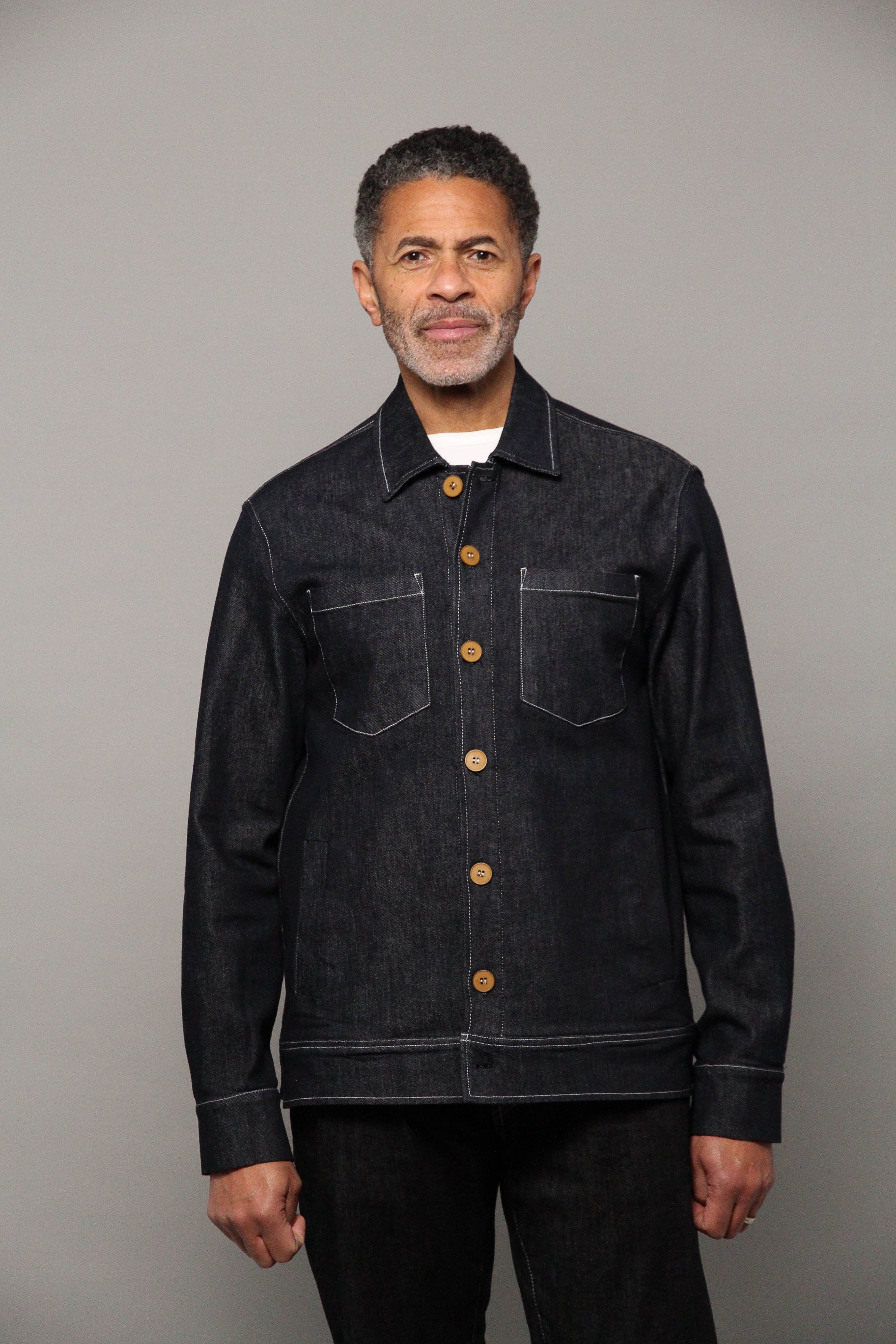 Turner Long Sleeve Shacket - Denim Stay Blue - Image 6