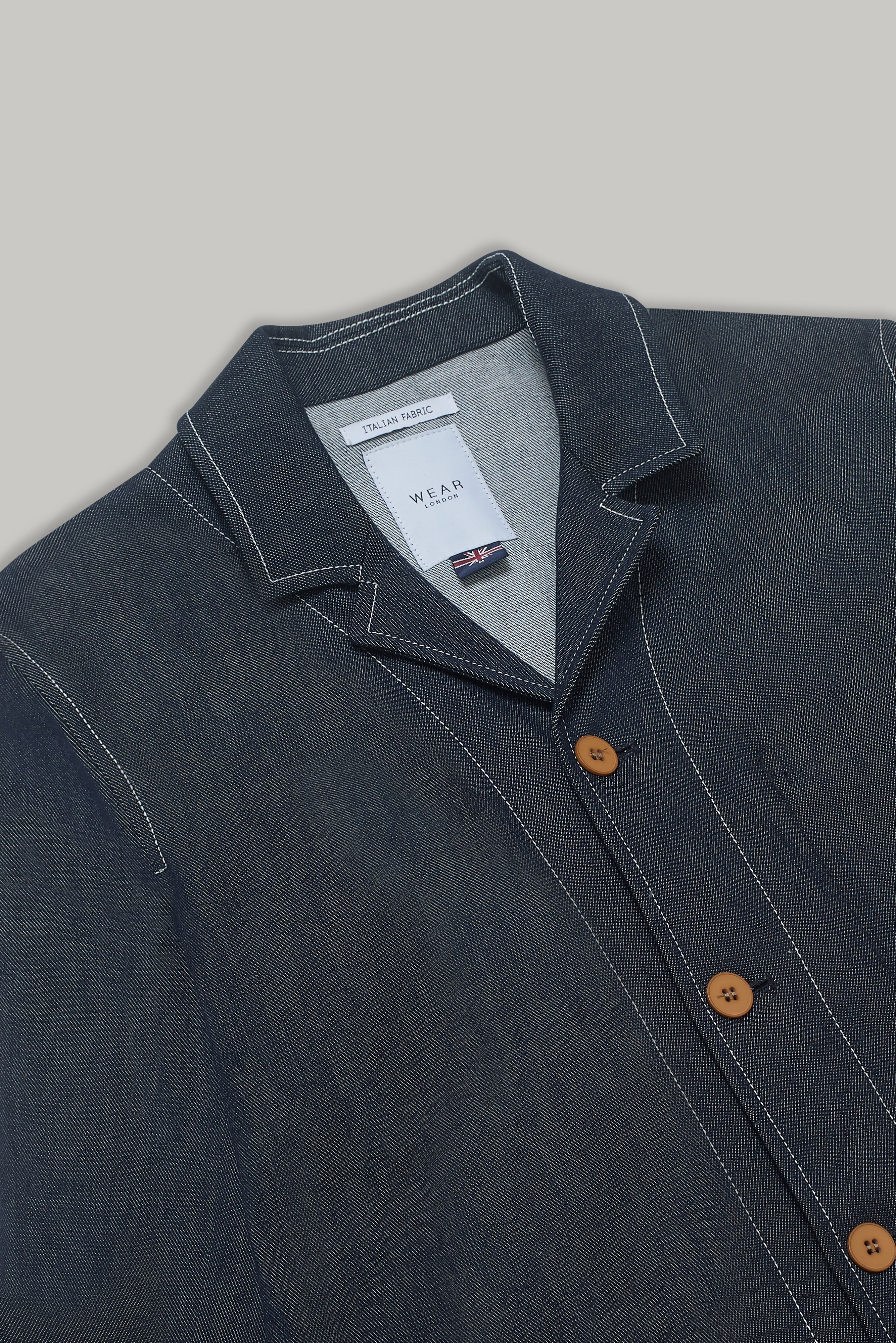 Tuxford Casual Blazer - Stay Blue Denim - Image 4